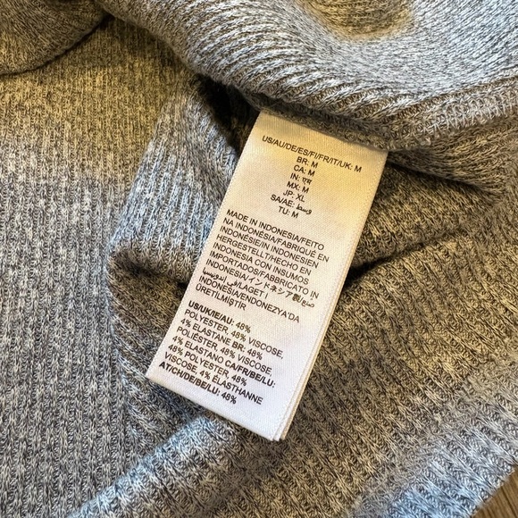 Daily Ritual Ribbed Gray Midi Dress - Picture 5 of 6